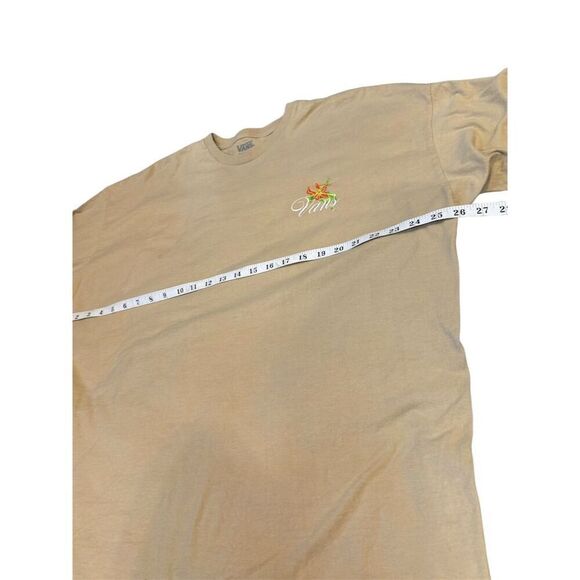 Vans Men's Fatal Floral Long Sleeve T-Shirt Small Beige Graphic Print Size XXL - Picture 10 of 12